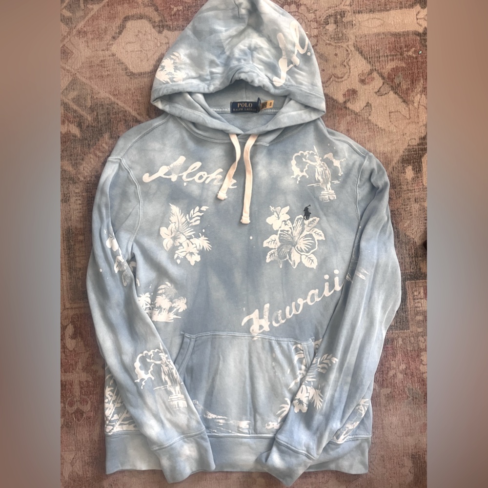 POLO --WORN ONCE- RARE HAWAII HOODIE LIGHTWEIGHT FOR SUMMER BEACH NIGHTS
